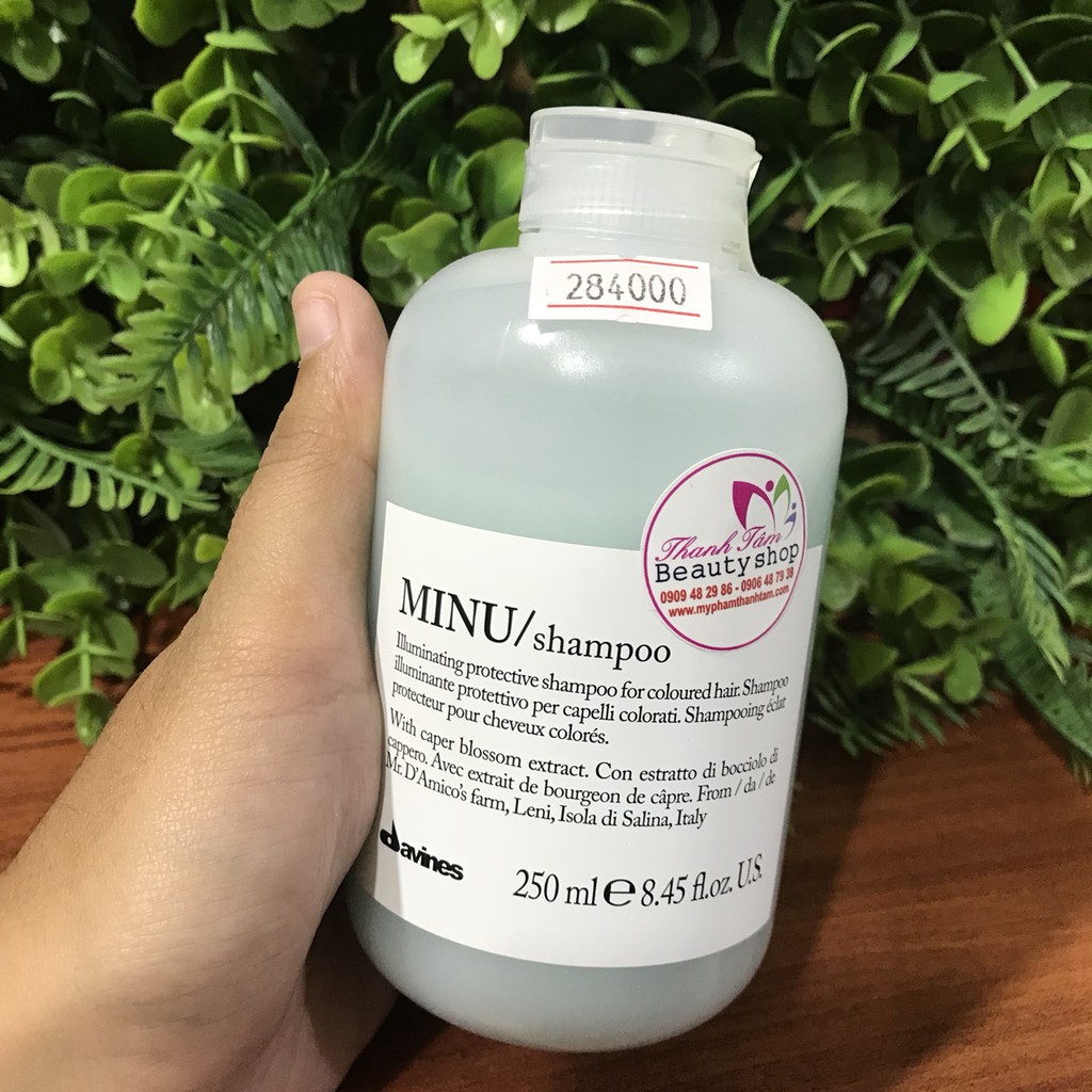 🇮🇹Davines🇮🇹 Dầu gội bảo vệ và tạo bóng dành cho tóc nhuộm Minu Davines Shampoo 250ml