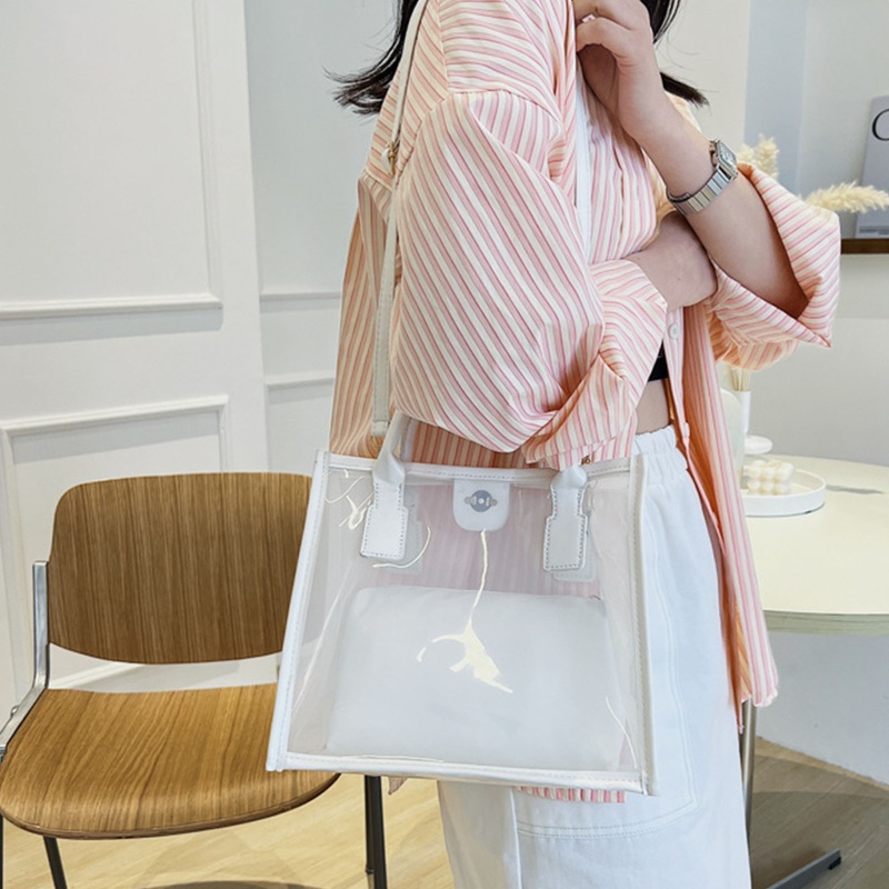 Túi Đeo Chéo Trong Suốt Thời Trang Cho Nữ