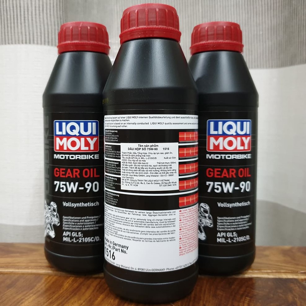 Nhớt láp Liqui Moly Gear Oil 75W90 tổng hợp toàn phần