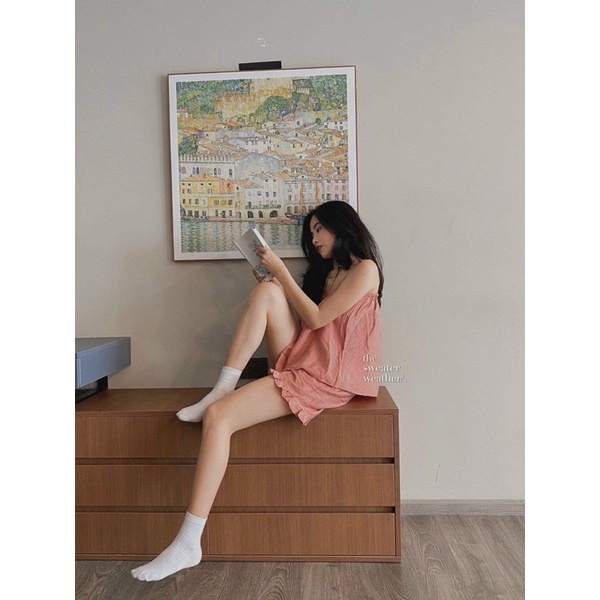 [Mã SKAMCLU7 giảm 10% tối đa 50K đơn 0Đ] Set đồ ngủ hai dây chất mát ( ảnh thật ) | BigBuy360 - bigbuy360.vn