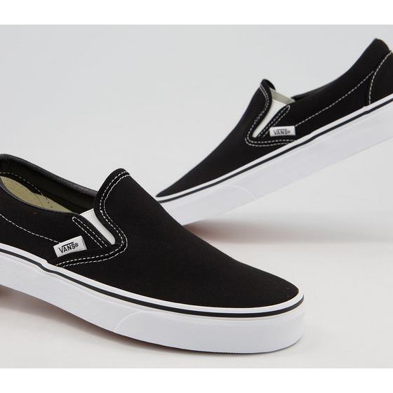 Giày Vans Chính Hãng Slip On Classic Black White