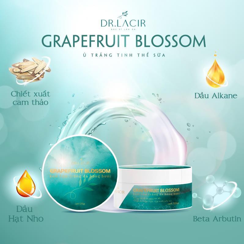 Kem dưỡng da ban đêm Dr. Lacir V7 Body Night Cream tinh chất bông bưởi cấp ẩm dưỡng trắng 120gr LM18