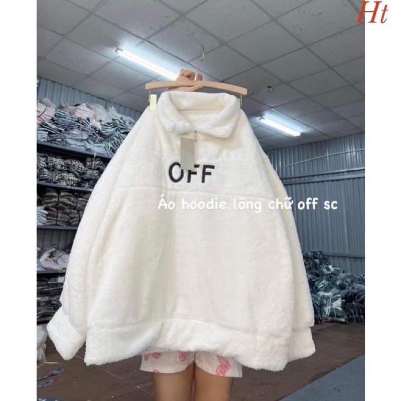 Áo lông rút OFF khoá cổ H2A659