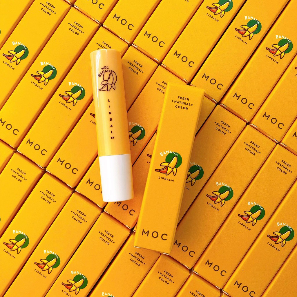 [CHÍNH HÃNG] Son Siêu Dưỡng Organic Không Màu MOC STORE - Hương chuối