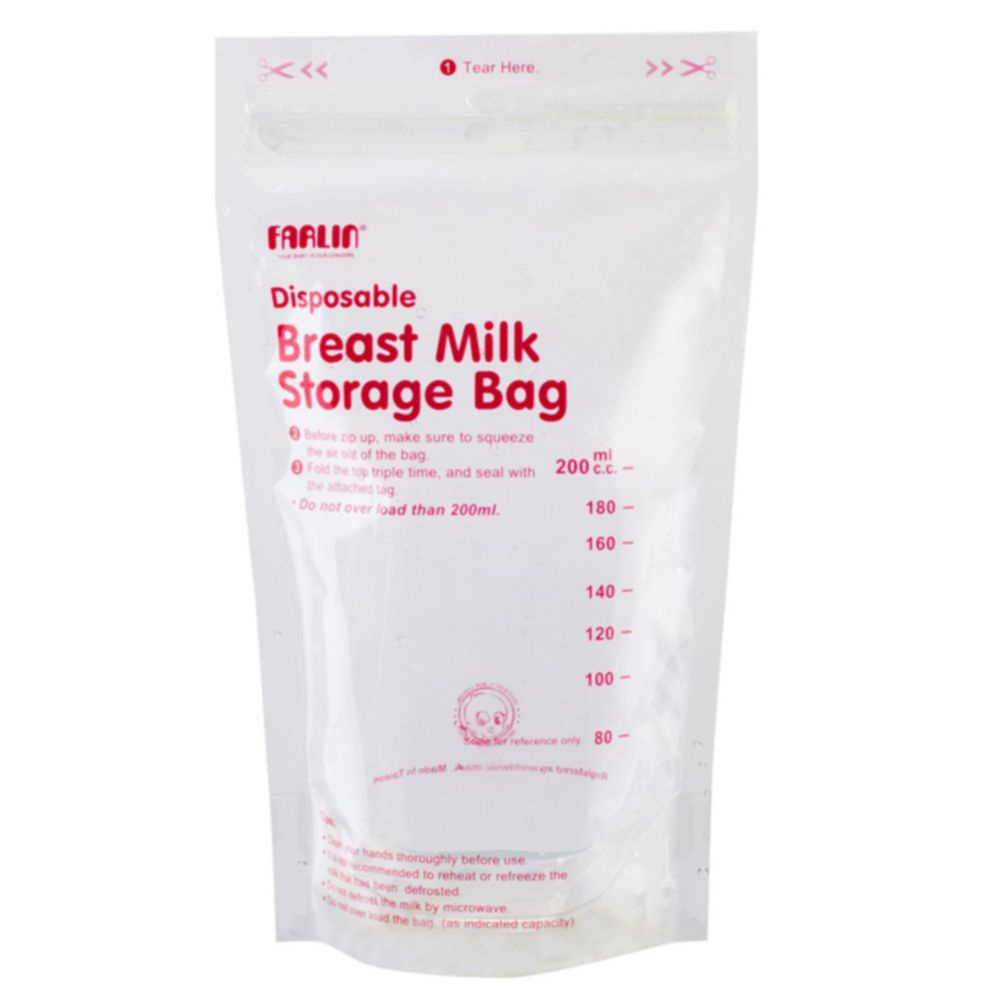 Túi trữ sữa Farlin loại 200ml không có BPA (hộp 22 túi)