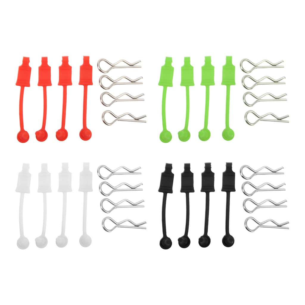 RC Car Body Clip Retainers  4 Set Shell Clips Easy To Install Handle Design for Losi Lasernut U4 1/10