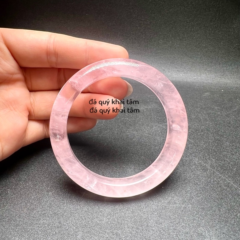 Vòng bản thach anh hồng size ni 54