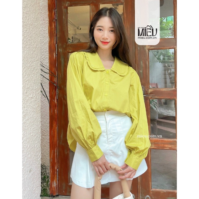 Áo sơ mi cổ tròn mùa hè Reni Miều Est.2013