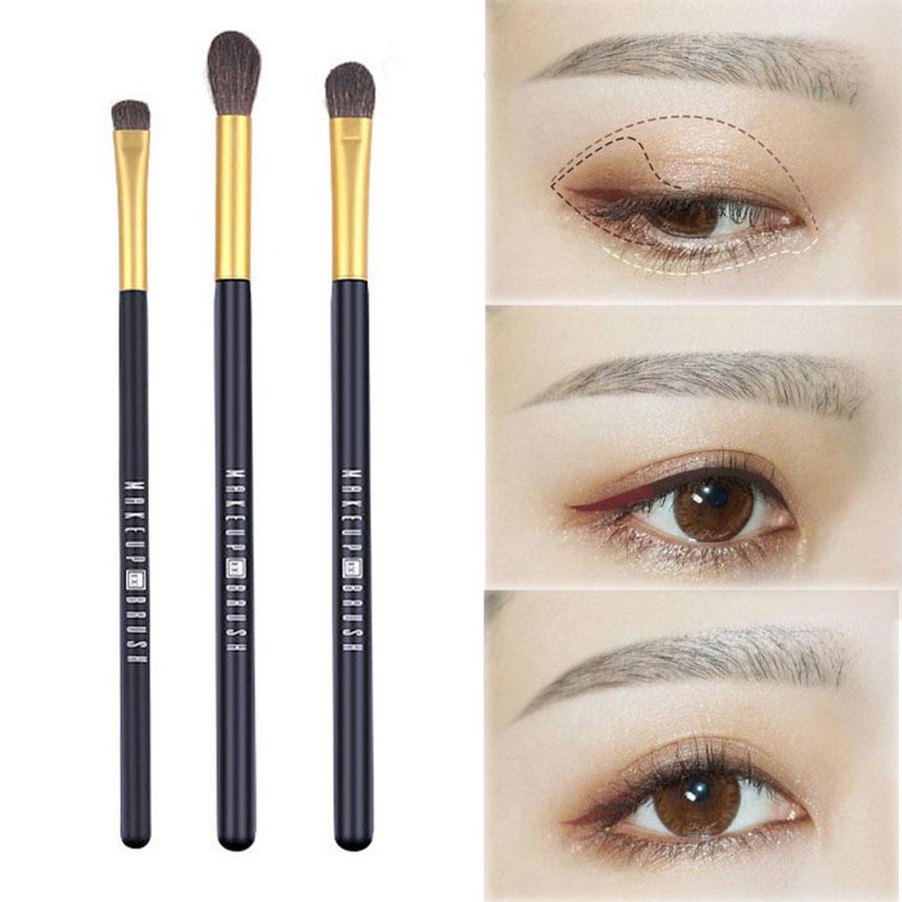 Bộ 3 Cây Cọ Trang Điểm Phấn Mắt Bằng Nhôm Cho Nữ