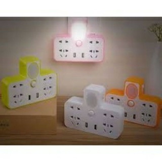 Bộ chia ổ điện 2 cổng usb có đèn