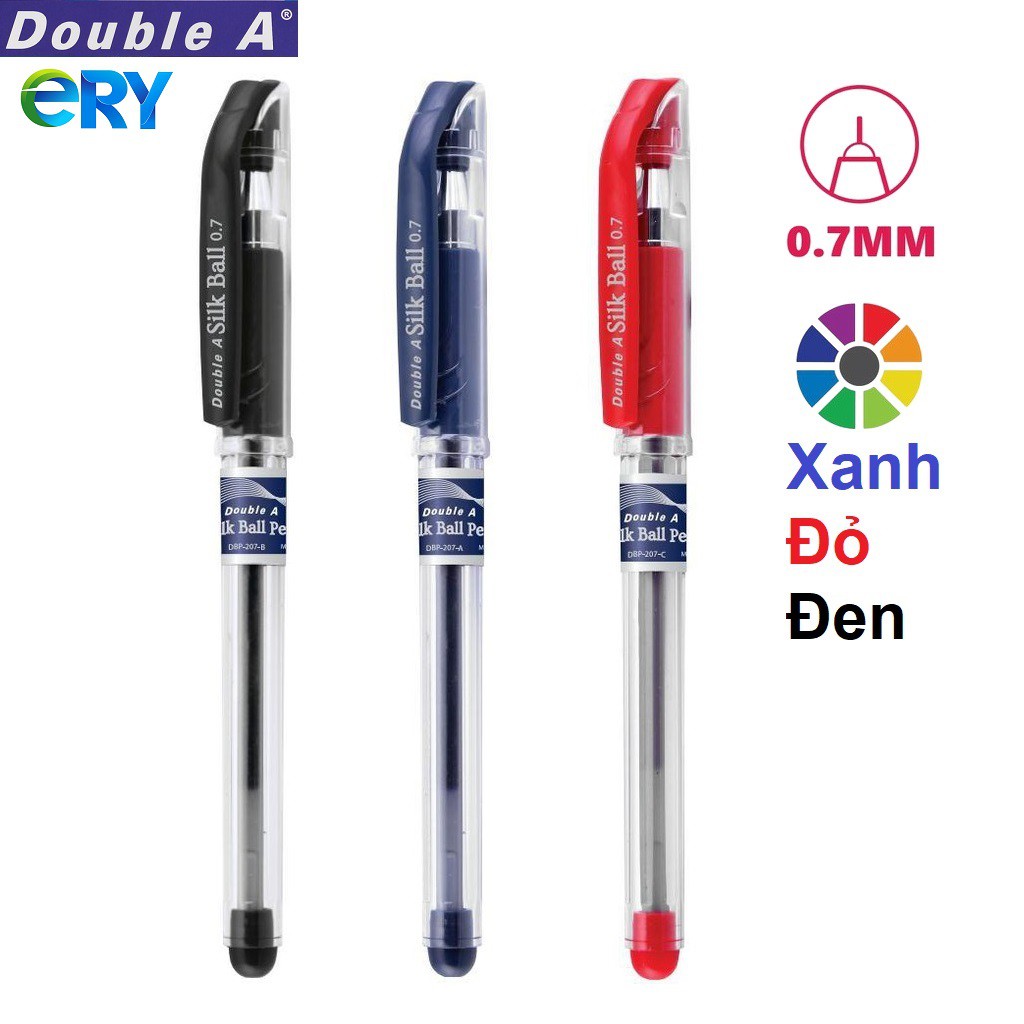 Bút Bi Double A 0.7mm Nắp Đậy | DBP-207