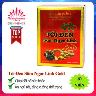 Tỏi Đen Sâm Ngọc Linh Gold - Học Viện Quân Y – Giúp bồi bổ sức khỏe, ăn ngủ tốt, phục hồi cơ thể, tăng sức đề kháng