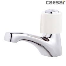 Vòi lạnh lavabo caesar b037c tay nhựa vặn