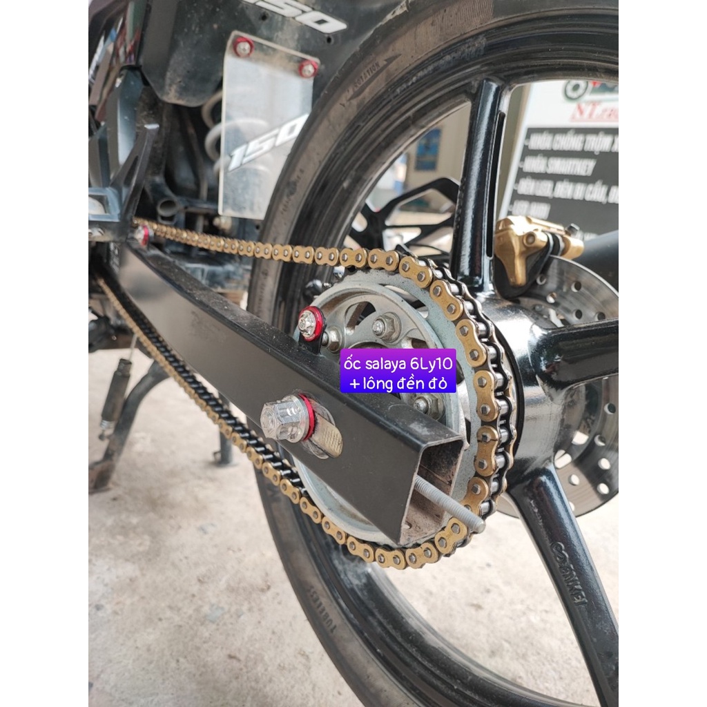 Ốc salaya 6ly10 gắn nón bảo hiểm ốp pô che sên xe máy
