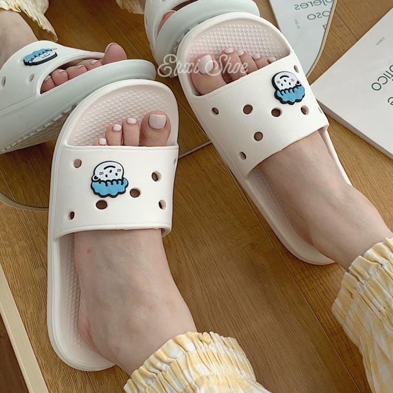 Dép Đi Trong Nhà Đế Bằng Họa Tiết Nhân Vật Hoạt Hình Cho Nữ