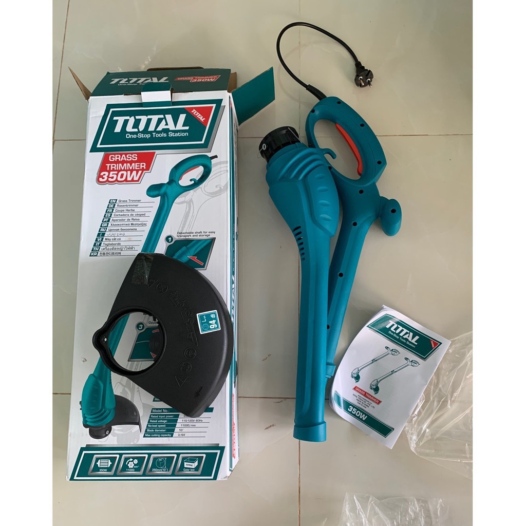 Máy Cắt Cỏ Xài Điện Total TG103251 350w Phạm vi cắt rộng 25cm