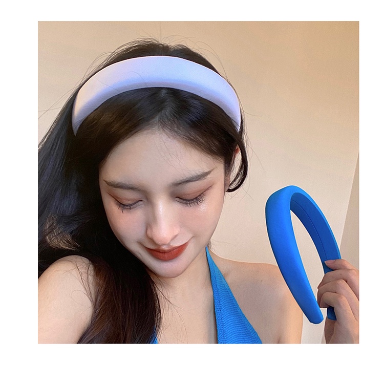 Băng Đô Cài Tóc Bằng Xốp Dày Phong Cách Vintage Ngẫu Nhiên