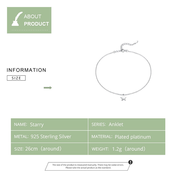 Vòng Chân Bamoer Bằng Bạc 925 Thiết Kế Đơn Giản Thời Trang Cho Nữ