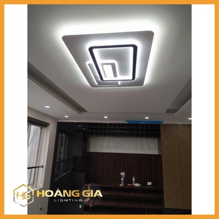 Đèn ốp trần, đèn phòng khách, đèn led ốp trần hình chữ nhật st lcn830, có điều khiển chiết áp- bảo hành 12 tháng