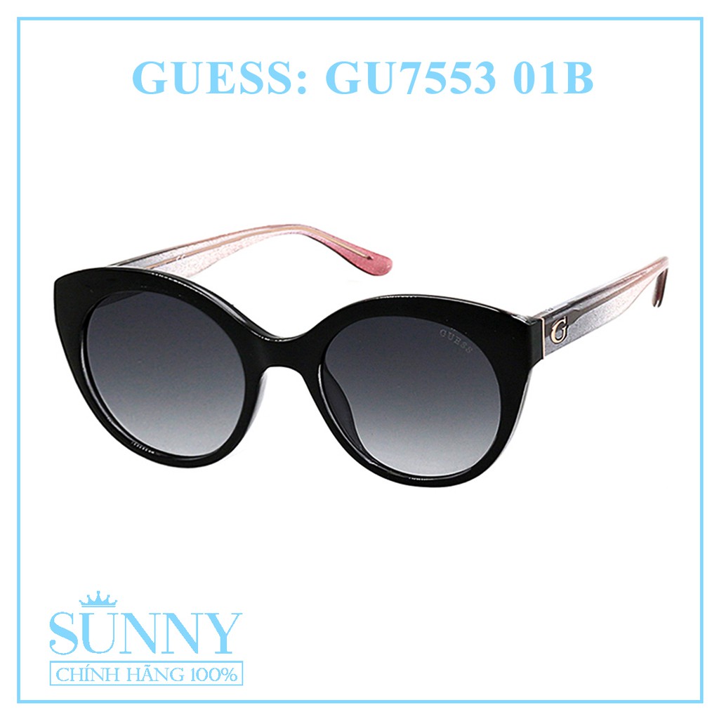 Kính mát thời trang Guess GU7553 nhiều màu chính hãng, thiết kế dễ đeo bảo vệ mắt