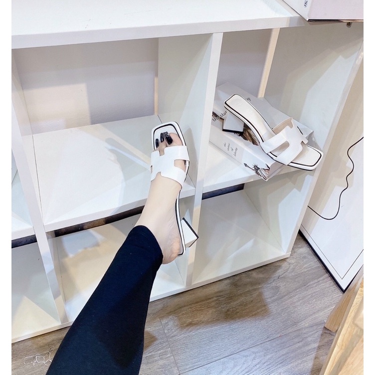 DÉP QUAI CHỮ H VIỀN GÓT TAM GIÁC SIÊU ĐỘC LẠ