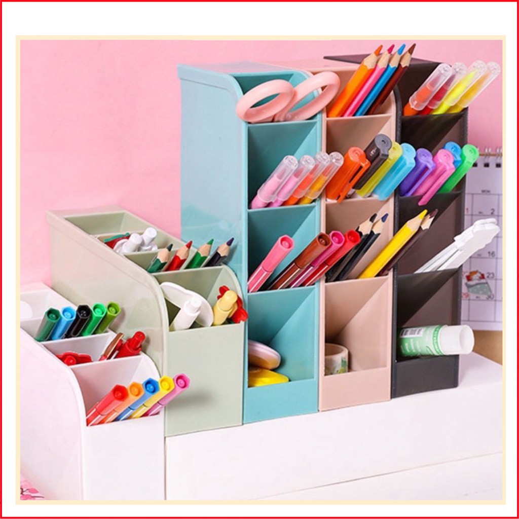 Ống đựng bút / Kệ 4 tầng đựng bút/ mỹ phẩm/ cọ trang điểm 4 tầng