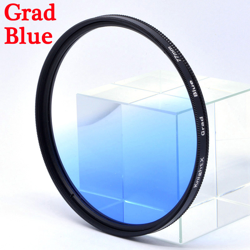 Kính lọc màu xanh dương Gradient cho máy ảnh 700d d80 500d d5300 18-200 52mm 55mm 58mm 62mm 67mm 72mm thumbnail
