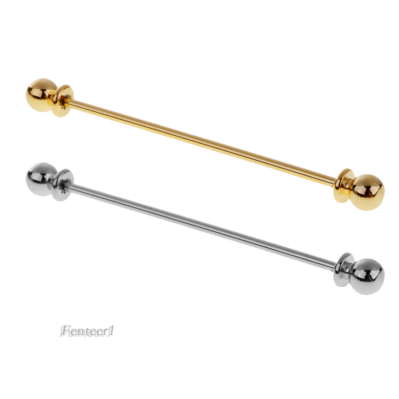 [Fenteer1] Fenteer 1 Kẹp Cà Vạt Nam Cổ Áo Tròn Màu Bạc