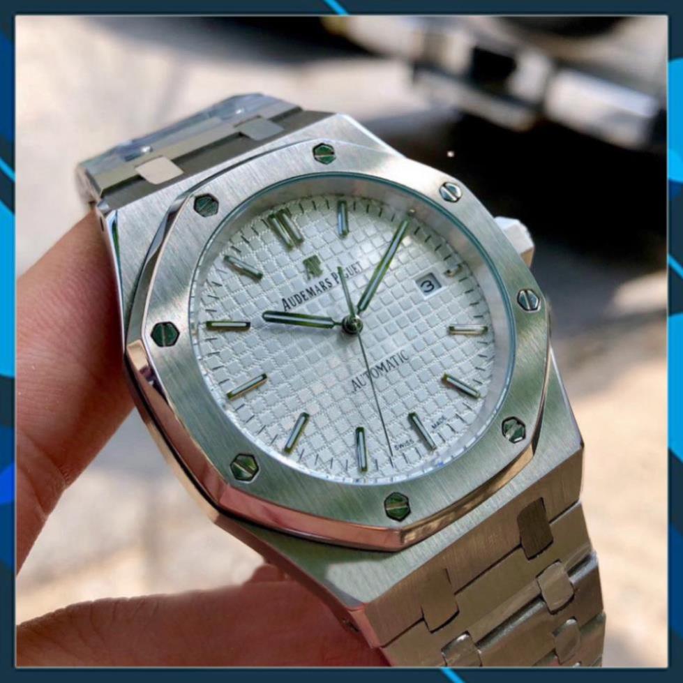 Đồng hồ Nam Ap Trắng automatic full lộ máy Nhật , Đồng hồ thật giá trị thật