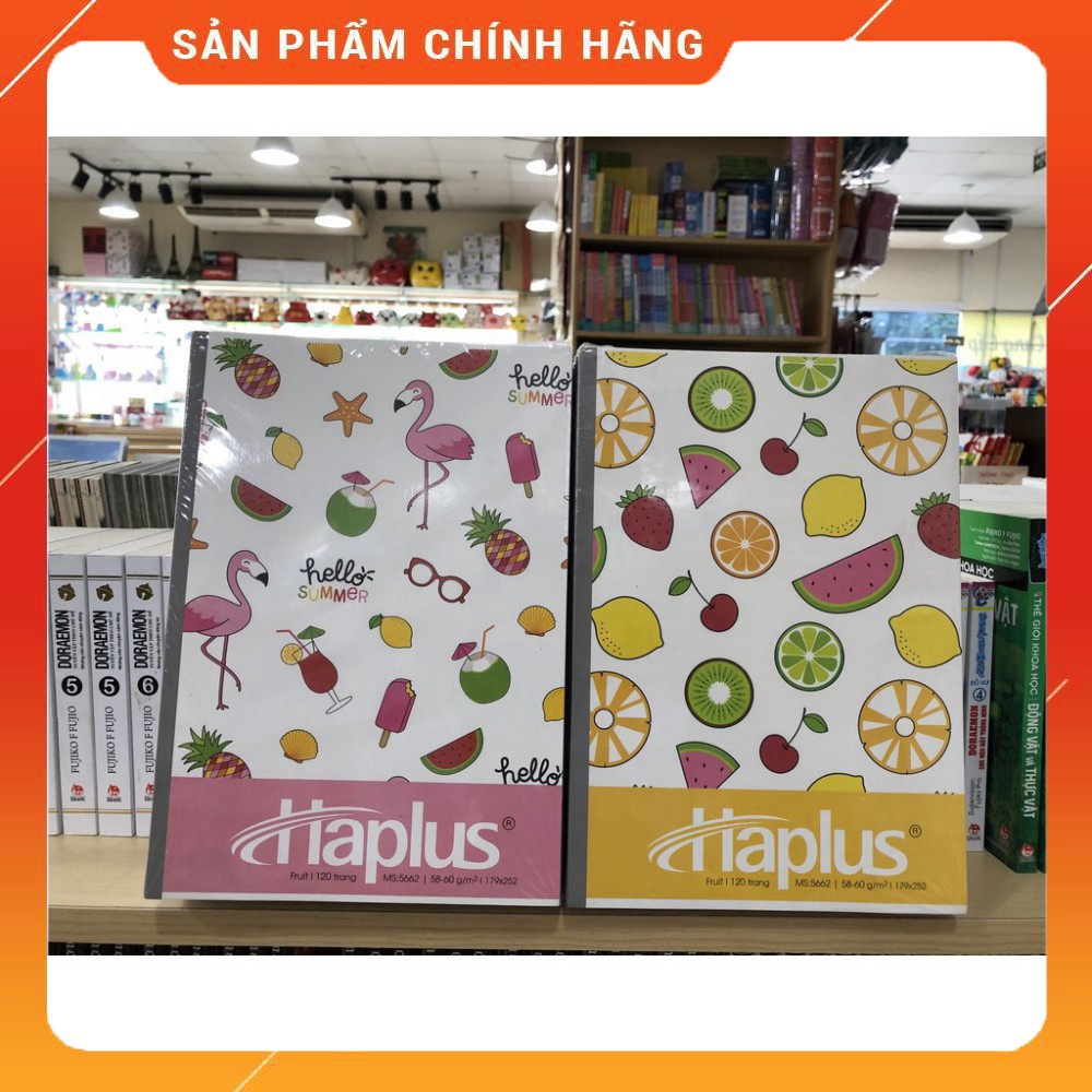 Vở HẢI TIẾN Kẻ Ngang Haplus 120 Trang Mã 5662 Định Lượng 58-60g/m2