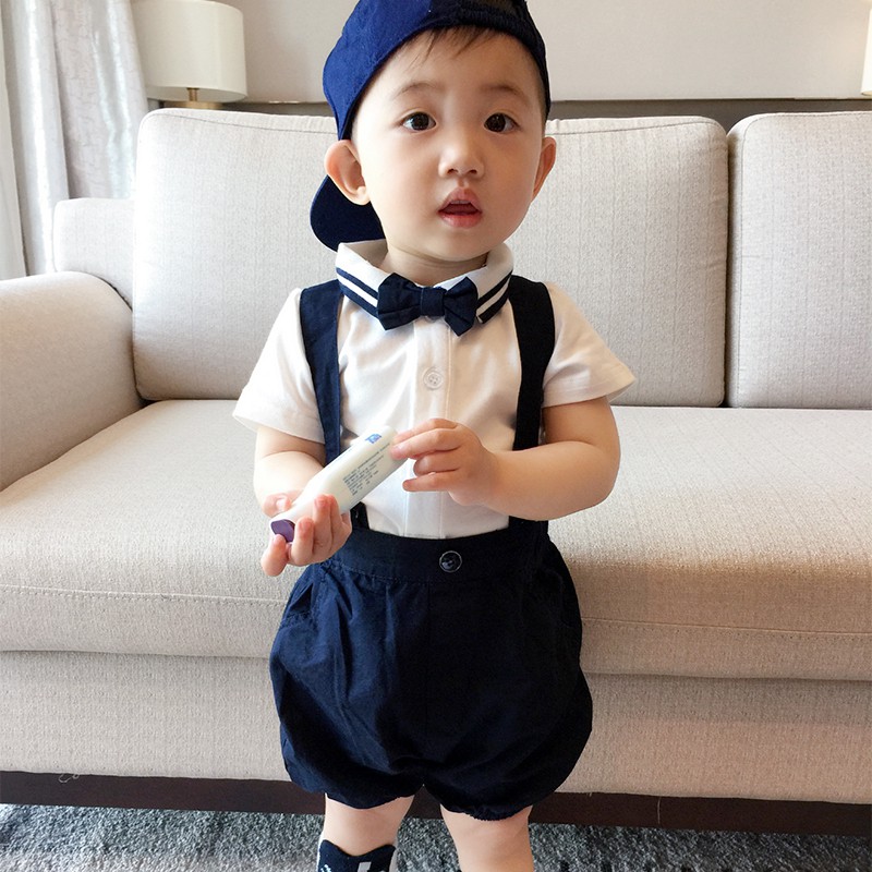 Sét Yếm Công Tử + Áo + Nơ  POLO Sang Chảnh -  Cao Cấp - Shubishop