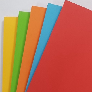 Thếp Giấy bìa màu trộn 5 màu 1 thếp 100 tờ A4 - HOKAMI STORE