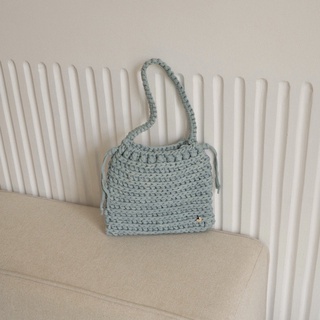 Túi xách nữ đan móc thủ công - camille handmade bag - màu xanh mint