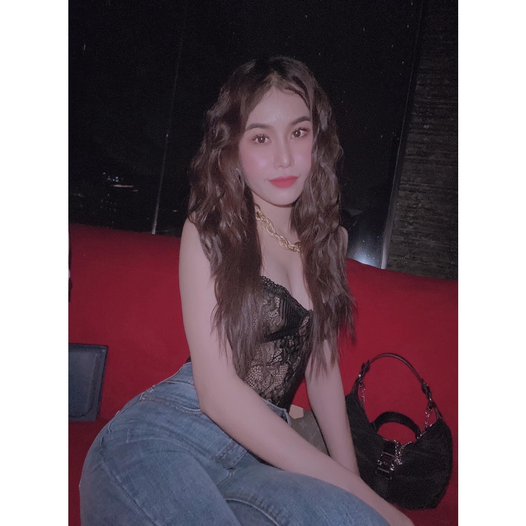 Đồ Ngủ Nữ Jumsuit 2 Dây Ren Sexy Thêu Hoa Bodysuit Quyến Rũ Khiêu Gợi | BigBuy360 - bigbuy360.vn