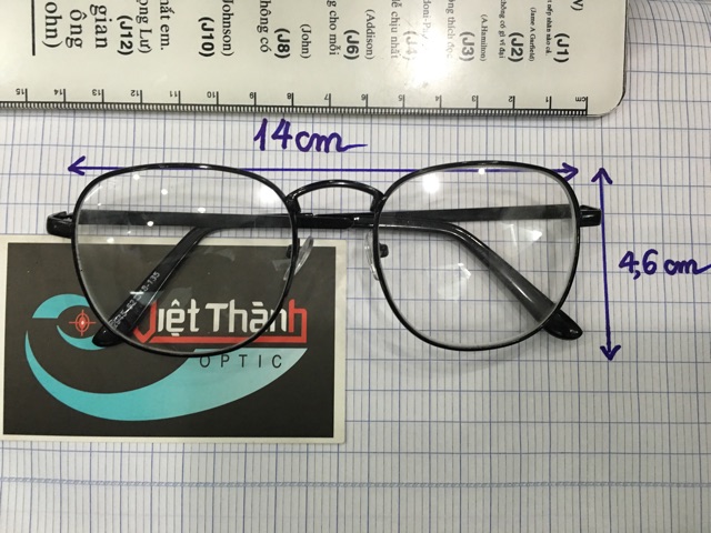 mắt kính cận vintage loại tốt lắp được cận kính mảnh kính ngố