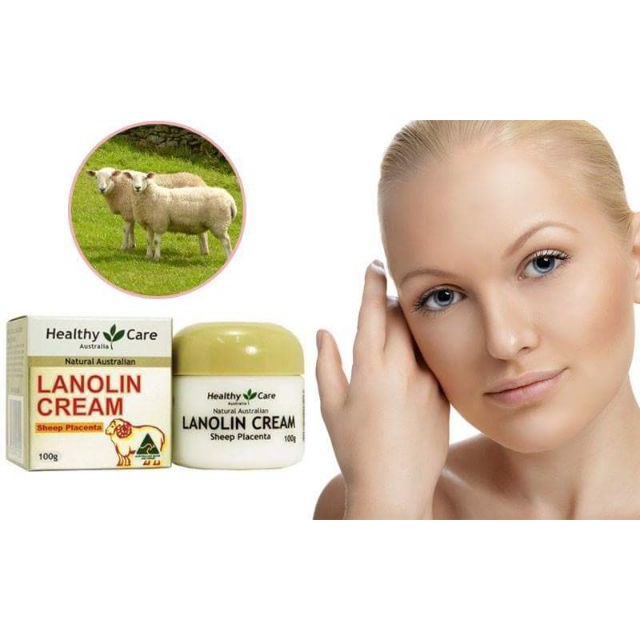 KEM NHAU THAI CỪU HEALTHY CARE LANOLIN CREAM WITH SHEEP PLACENTA 100G -hanoi