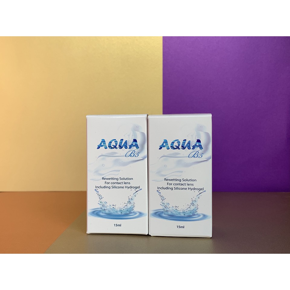 [HOTSALE]COMBO: nước nhỏ mắt và nước ngâm dùng kính áp tròng AQUA B5 xx Hàn Quốc