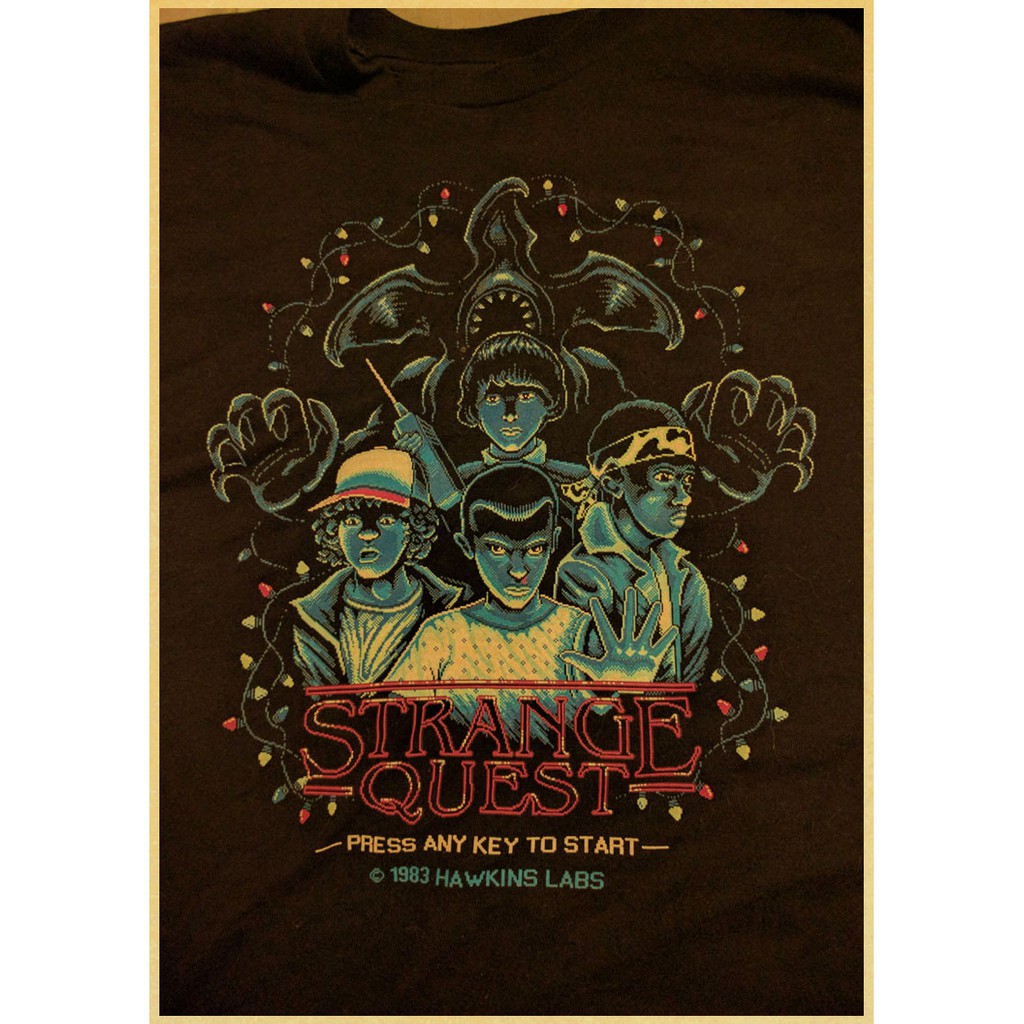 Tranh Treo Tường Trang Trí Nội Thất In Hình Stranger Things Độc Đáo