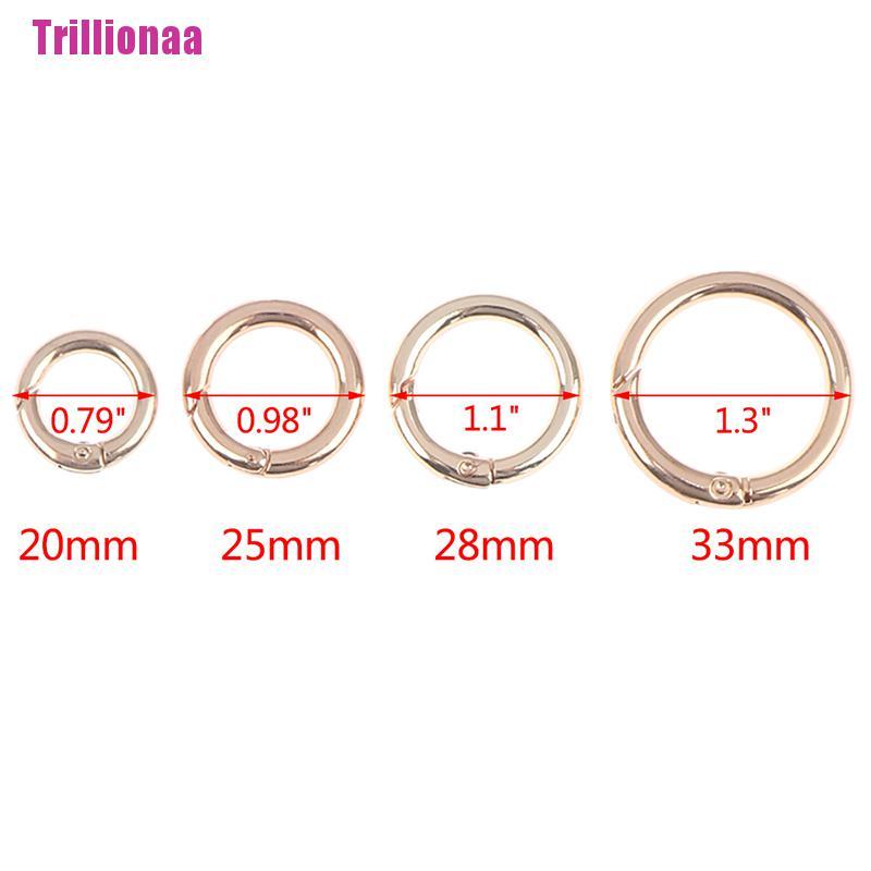 Bộ 2 Móc Khóa Chữ O Bằng Kim Loại Cho Túi Xách / Ví Cầm Tay