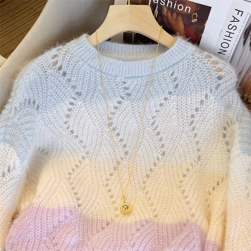 Áo Len Dài Tay Thiết Kế Mới Ngọt Ngào Thời Trang Mùa Thu Dành Cho Nữ