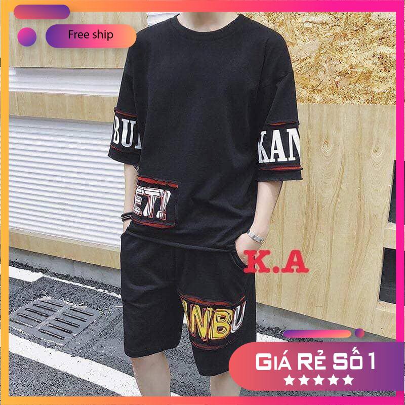 [Nhập MA2405 giảm 15% đơn 99k]-BỘ HÈ NAM,ĐỒ BỘ NAM IN CHỮ TAY SIÊU NÉT
