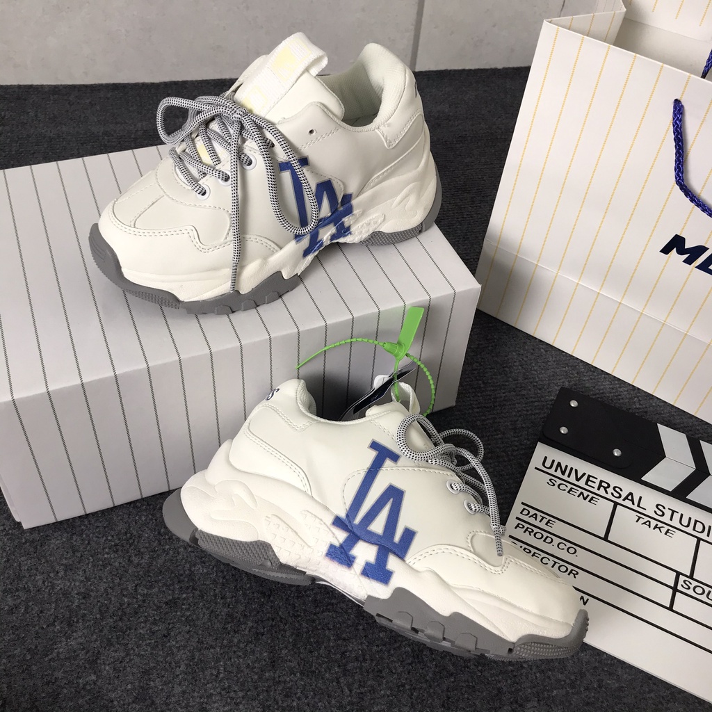 Giày Sneaker MLB LA, Giày Thể Thao LA Da Bò Tăng Chiều Cao 4cm Siêu Hot Siêu Xinh Full Size (36-43) | BigBuy360 - bigbuy360.vn