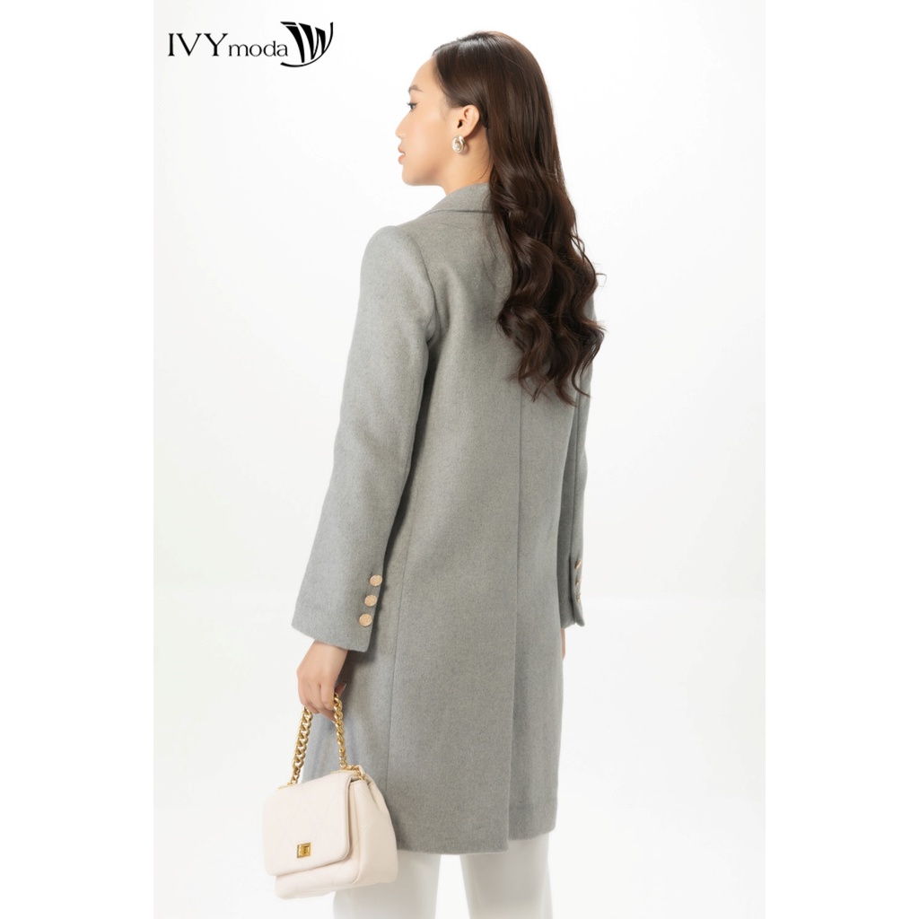Áo khoác dạ dáng dài nữ IVY moda MS 78M7095