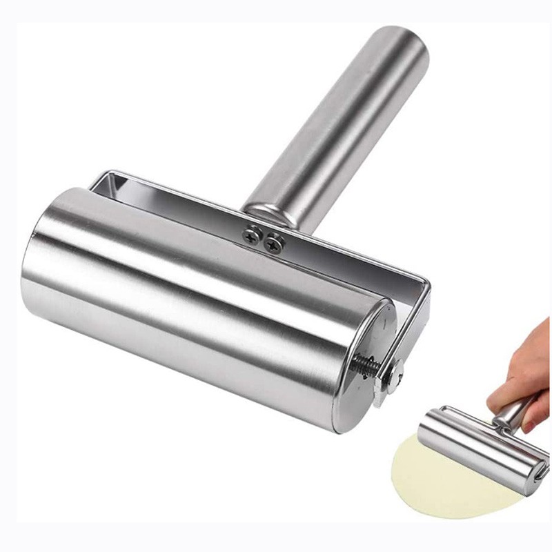 Stainless Steel Rolling Pin,Kitchen Utensils Fondant Roller,for Dough,Pizza,Pie,Pastries,Pasta and Cookies,3 Style