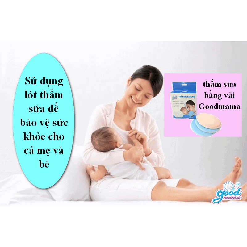 Miếng lót thấm sữa goodmama - siêu thấm, vệ sinh, cao cấp cho mẹ- giặt và sử dụng nhiều lần GLTS