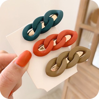 Kẹp Tóc Mái Hình Mắc Xích 3 Màu
