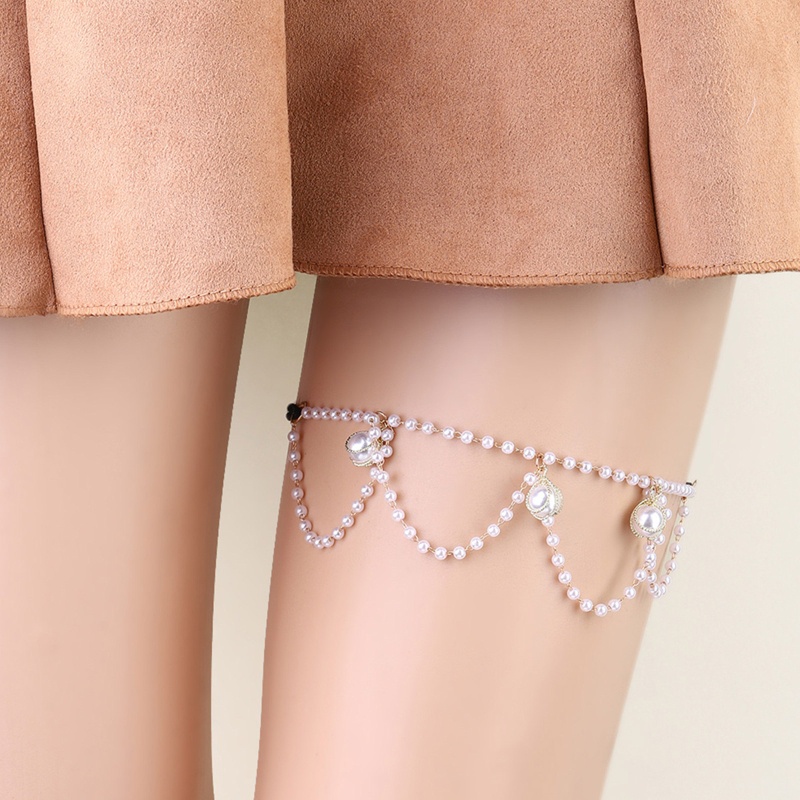 Youyo Chân Tua Rua Chuỗi Hạt Ngọc Trai Thanh Lịch Lủng Lẳng Phối Với