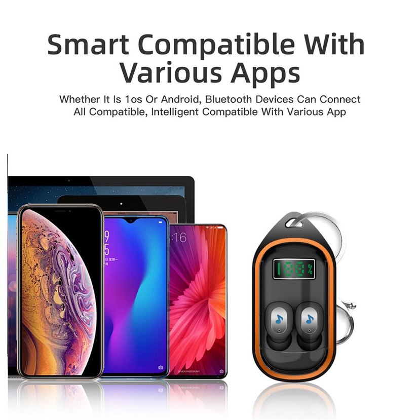 Tai nghe không dây thể thao X21S Bluetooth 5.0 có hộp sạc tiện lợi | BigBuy360 - bigbuy360.vn