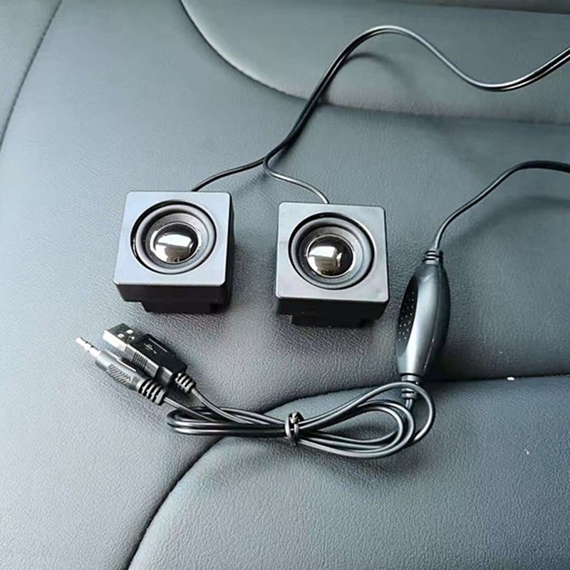 Paste Desktop Computer Audio Hidden Mini Speaker Home Usb Cable Active Diy Subwoofer