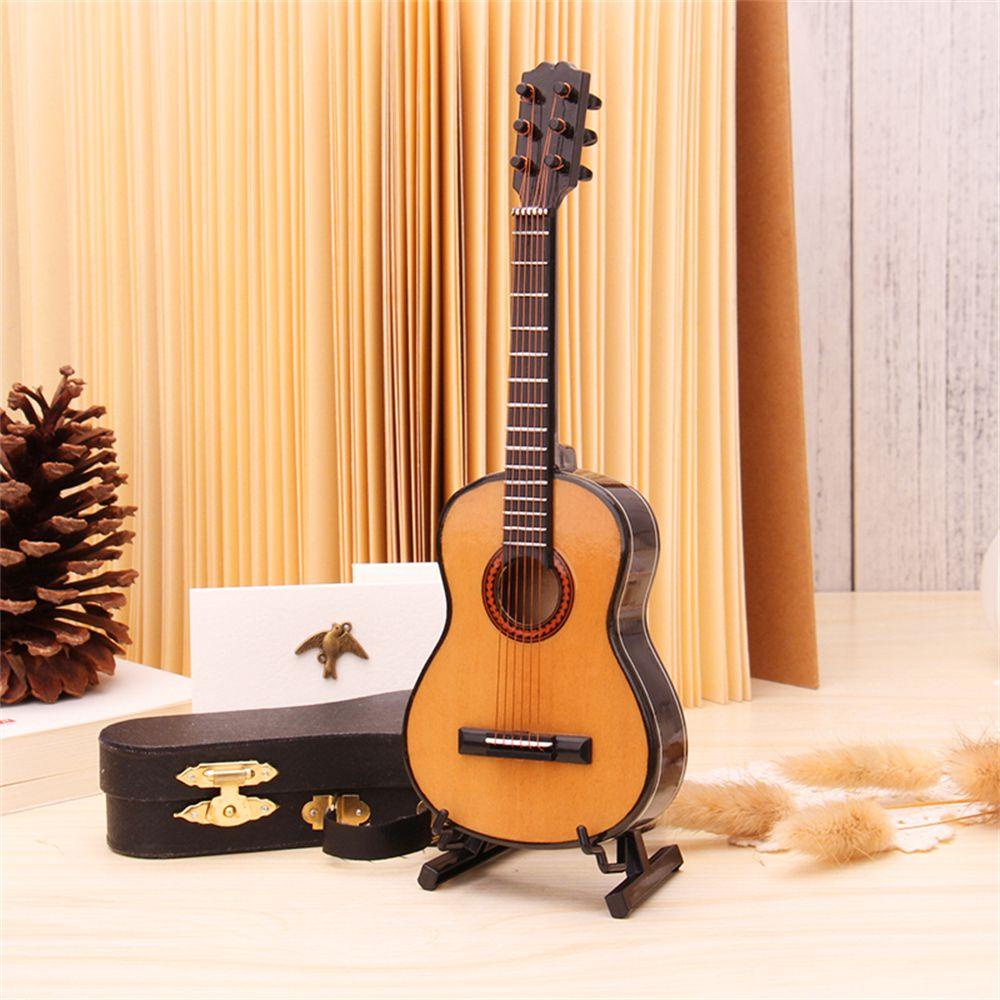 Đồ trang trí Cân Đàn Guitar Mini Có Giá Đỡ Trưng Bày Trang Trí Nhà Búp Bê